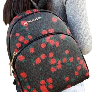 Michael Kors Backpack with red roses
